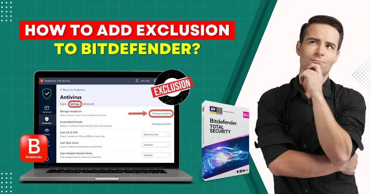 Add Exclusion to Bitdefender